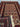 Folded Turkish Baluch rug showing rug pile and thickness