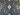 Texture and weave close-up of Persian-style Turkish handmade square rug.