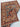 Fold detail of handmade vintage blue wool area rug