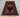 Handmade Turkish wool rug placed in living room with dark tribal pattern
