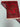 Folded view of red and black tribal Afghan rug showing craftsmanship