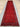 Full top view of 4x19 handmade red Oriental runner rug for long hallways