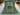 Full view of handmade 7x10 blue and green Turkish Mamluk rug