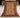 Complete view of authentic beige and red Turkish wool rug with tribal motifs