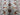 Close-up of floral pattern on handmade Gray Sultani Persian wool rug