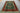 6x8 Persian-style red and teal rug styled in modern interior