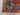 Close-up of horse motif on red and blue Pazyryk rug