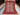 Full view of red Mamluk rug – 5x8 ft handmade Turkish wool carpet