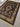 Side angle view of Persian-style Samarkand rug on the floor