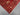 Corner pattern close-up of red Sultani wool carpet