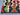 Corner close-up of handmade Turkish wool rug – green red black tribal pattern