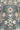 Wool texture close-up of Turkish handmade runner – gray and blue tones