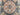 Close-up of pastel floral design on handmade Oriental 4x6 rug