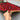 Front view of 5x8 handmade vintage Turkish Kilim rug held in hands – red and black tribal wool flatweave.