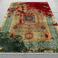 6x8 modern Mamluk rug styled on floor in living room decor