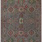8x10 handmade Turkish rug in blue and gray tones