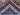  Folded view of tribal Persian-style carpet in wool