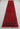 Afghan handmade red runner rug styled in long hallway for narrow space