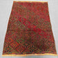 Full top view of 3.5x4.9 handmade Afghan kilim wool rug
