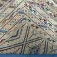 Backside view of handwoven kilim rug showing wool texture and craftsmanship