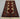 Full view of handmade Baluch wool rug in red and beige colors