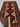 Folded side of authentic Baluch rug – handwoven wool, red and beige