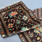 Full folded handmade Persian wool runner rug for hallway