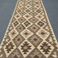  Bohemian Kilim runner rug in rustic entryway