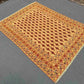 Bohemian oriental interior decor with vintage wool Afghan kilim rug