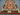 Geometric rug flat on wood flooring