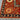 Corner and border design on Suzani wool Persian-style rug