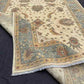Folded view showing wool thickness of handmade Chobi rug