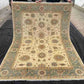 Top view of full handmade Chobi wool rug 6x8 ft with floral design