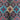 Close-up of handmade multicolor Persian-style rug with bold geometric patterns