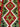  Close-up of tribal red and green geometric pattern on Kilim runner