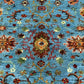 Close-up floral pattern of 5x7 Sultani wool oriental rug