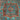 Close-up of geometric Mamluk rug pattern in turquoise, red, and green