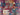 Close-up of stitching and color transitions on Persian patchwork rug