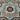 Close-up of intricate weaving on 9x14 Heriz handmade rug in neutral tones