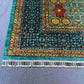 Corner detail of handwoven Turkish-Afghan Mamluk rug – Persian-style design
