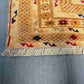 Corner detail showing precise handwoven knotting on Afghan Turkish tribal rug