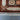 Detailed view of hand-knotted corner on runner rug