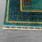 Edge and border detail of Turkish Mamluk rug with rich colors