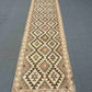 Floor view of flatweave reversible runner rug – ideal for narrow living spaces.