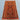 Full floor view of 2.3x4.10 handmade wool tribal runner in warm red and cool blue tones