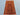 Full floor view of 2.3x4.10 handmade wool tribal runner in warm red and cool blue tones