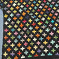 Folded colorful Turkish Kilim rug – 8x12 size handwoven wool flatweave