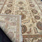 Knotted beige Persian Chobi rug 5x7 ft folded – wool craftsmanship.