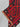 Folded handmade Turkish Kilim rug – red and black wool flatweave with tribal design