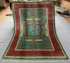 Full top-down view of 6x8 handmade modern Mamluk Oriental rug